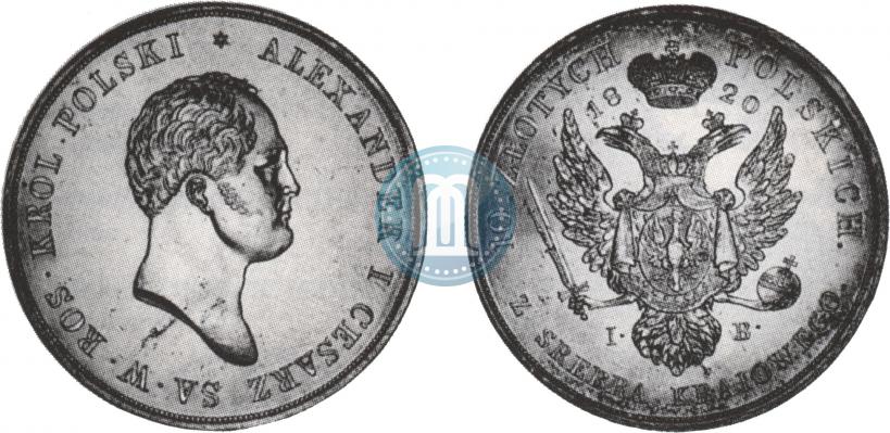 Picture 10 złotych 1820 year IB 