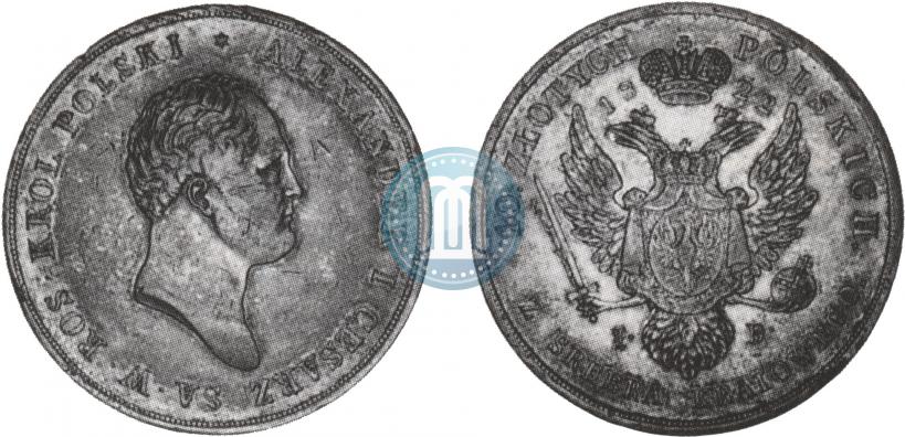 Picture 10 złotych 1822 year IB 