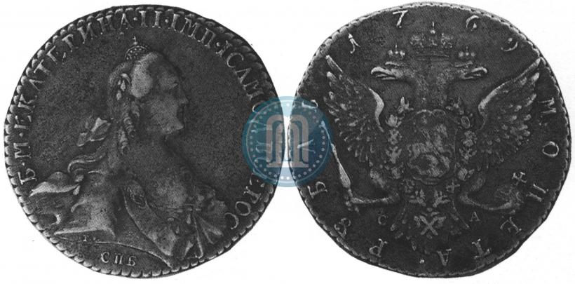 Picture 1 rouble 1769 year СПБ-СА 