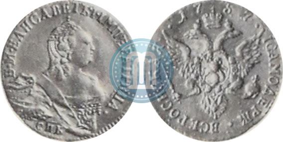 Picture 1 ducat 1757 year СПБ-Ю 