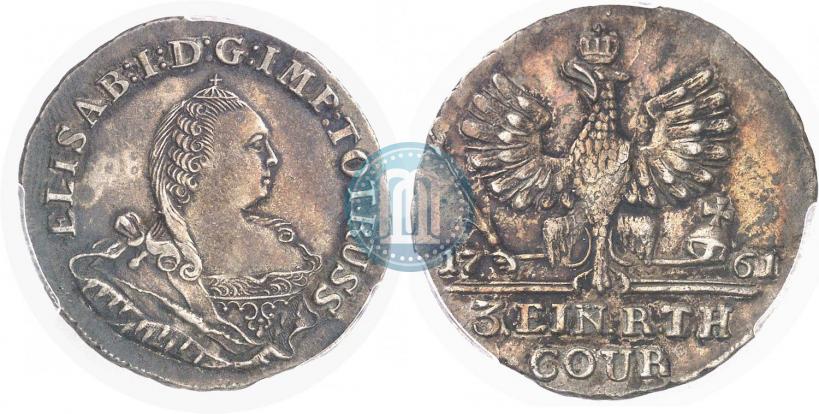 Picture 1/3 Thaler 1761 year  