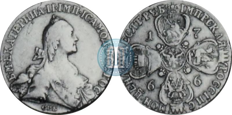 Picture 10 roubles 1766 year СПБ 