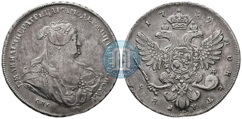 Picture 1 rouble 1739 year СПБ "Petersburg type"