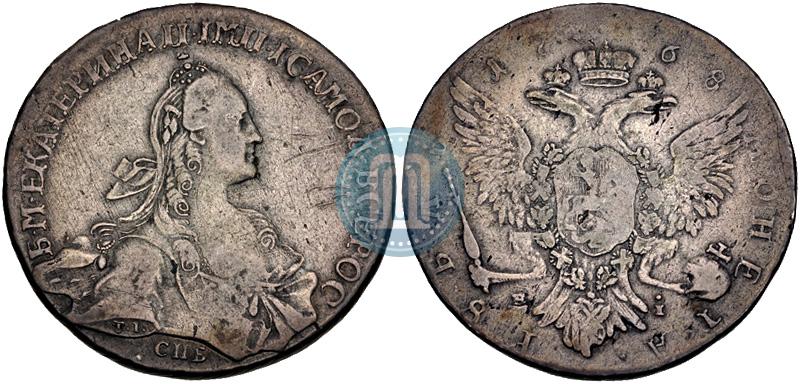 Picture 1 rouble 1768 year СПБ-EI 