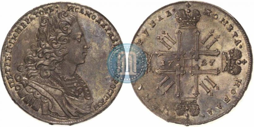 Picture 1 rouble 1727 year  "Moscow type"