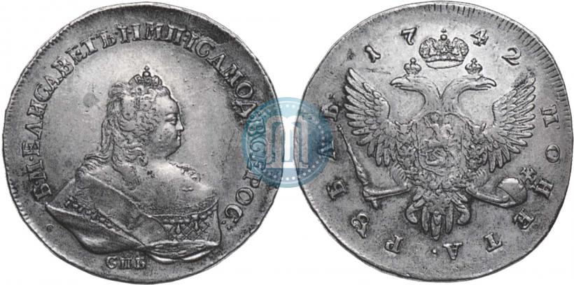 Picture 1 rouble 1742 year СПБ 