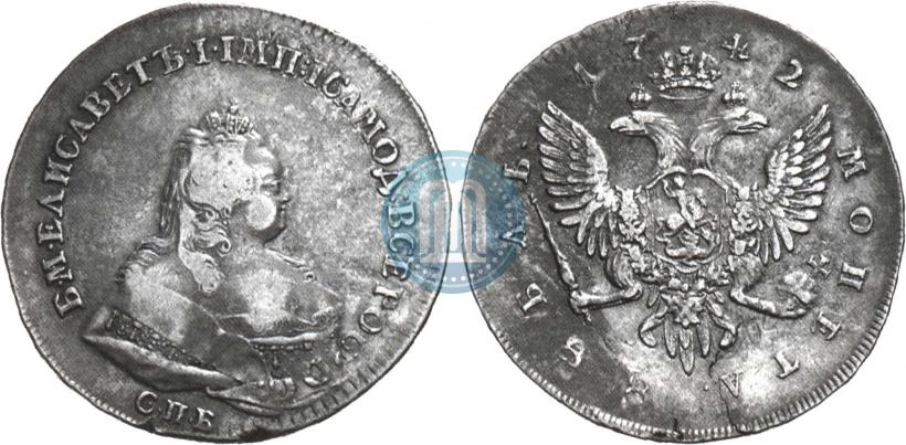 Picture 1 rouble 1742 year СПБ 