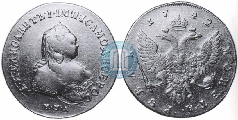 Picture 1 rouble 1742 year СПБ 