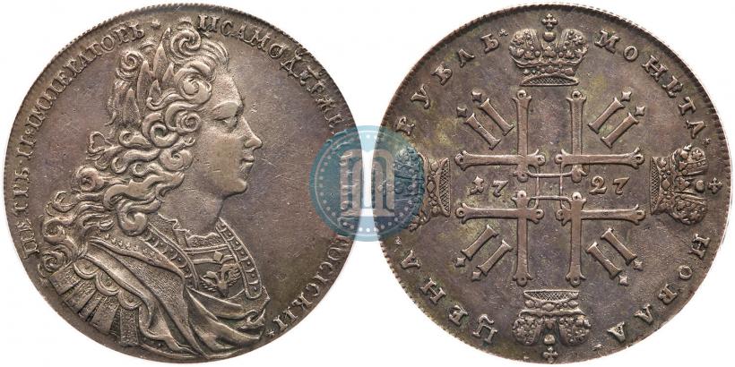 Picture 1 rouble 1727 year  "Moscow type"