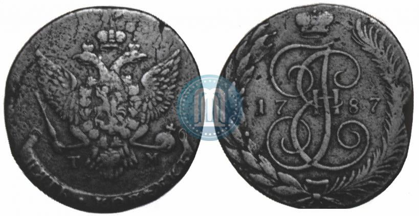 Фото 5 копеек 1787 года ТМ 