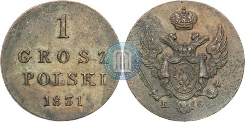 Фото 1 грош 1831 года KG 