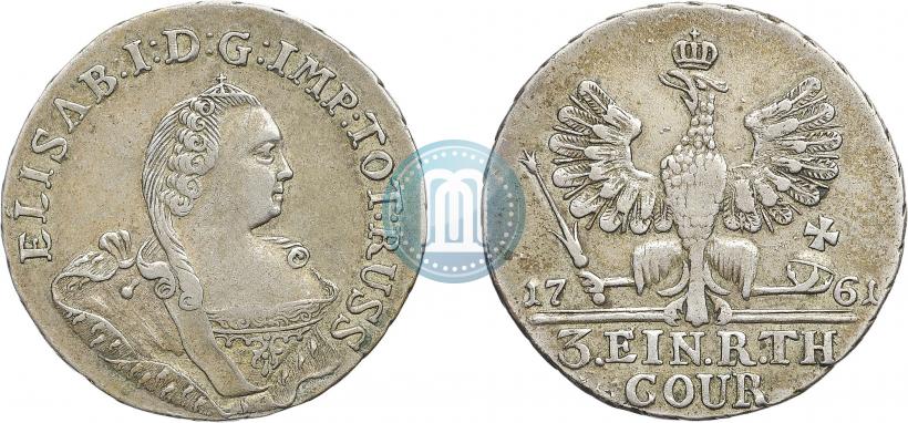 Picture 1/3 Thaler 1761 year  