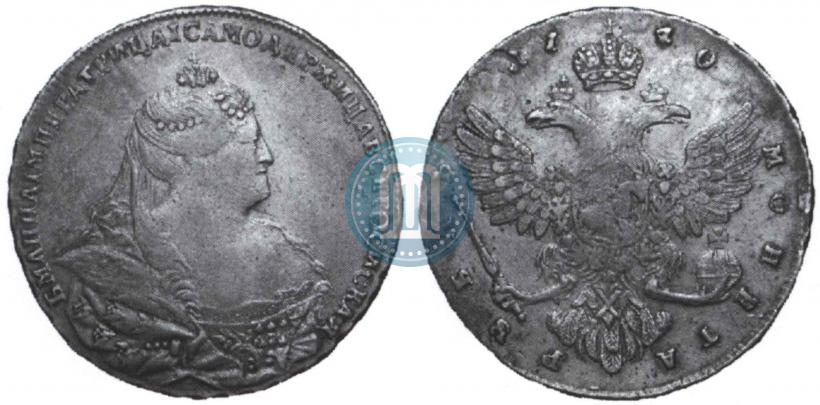 Picture 1 rouble 1740 year  "Moscow type"