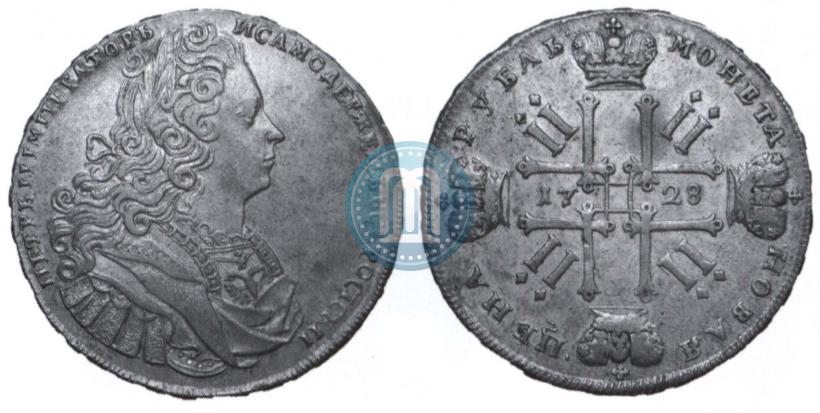 Picture 1 rouble 1728 year  "Type of 1727"