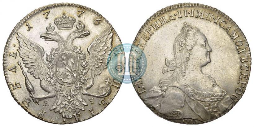 Picture 1 rouble 1776 year СПБ-ЯЧ 