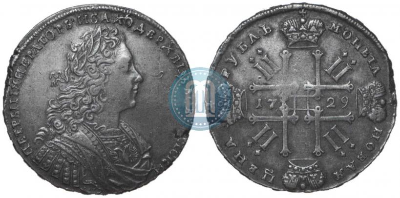 Picture 1 rouble 1729 year  "Type of 1728"