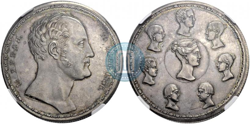 Picture 1,5 roubles - 10 złotych 1836 year П.У. "Family rouble"