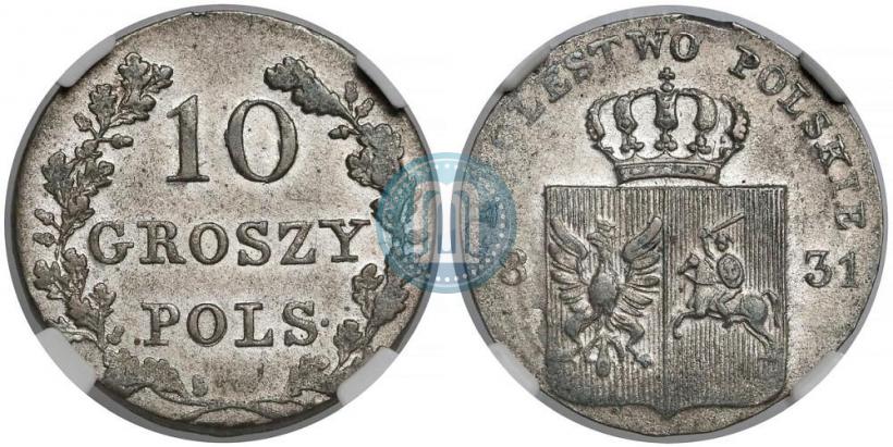 Picture 10 groszy 1831 year KG "Polish uprising"