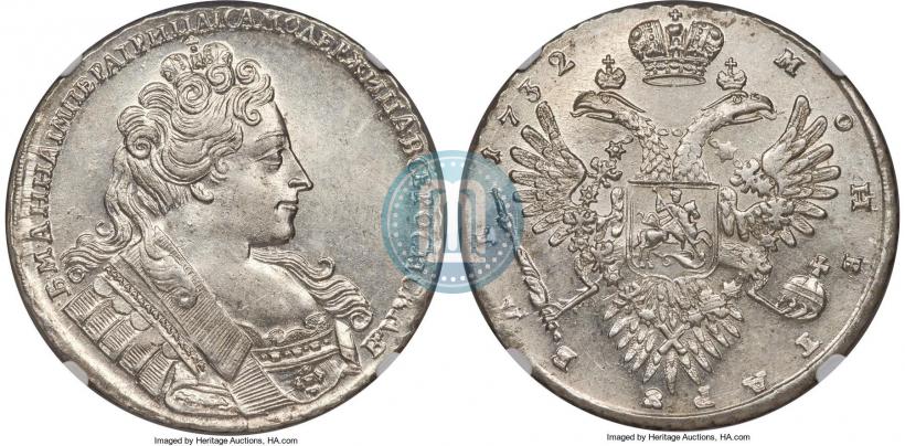 Picture 1 rouble 1732 year  