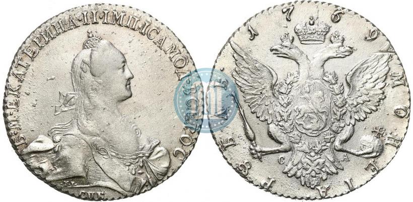 Picture 1 rouble 1769 year СПБ-СА 