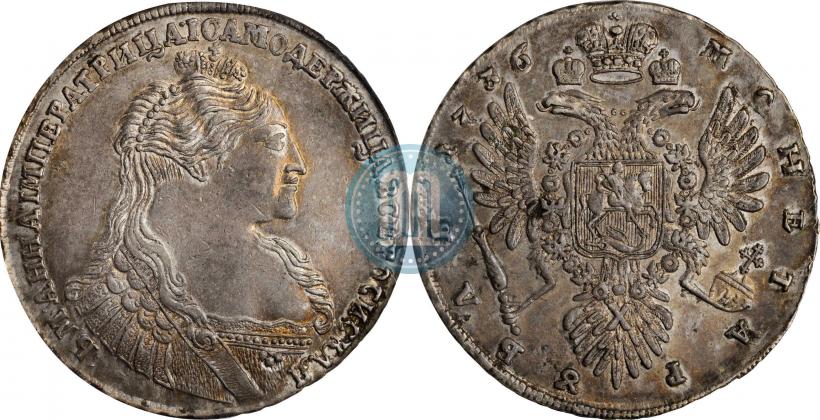 Picture 1 rouble 1736 year  "Type of 1735"