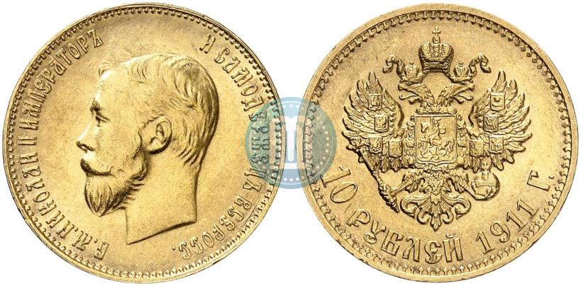 Picture 10 roubles 1911 year (ЭБ) 