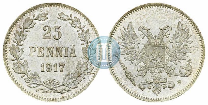 Фото 25 пенни 1917 года S 