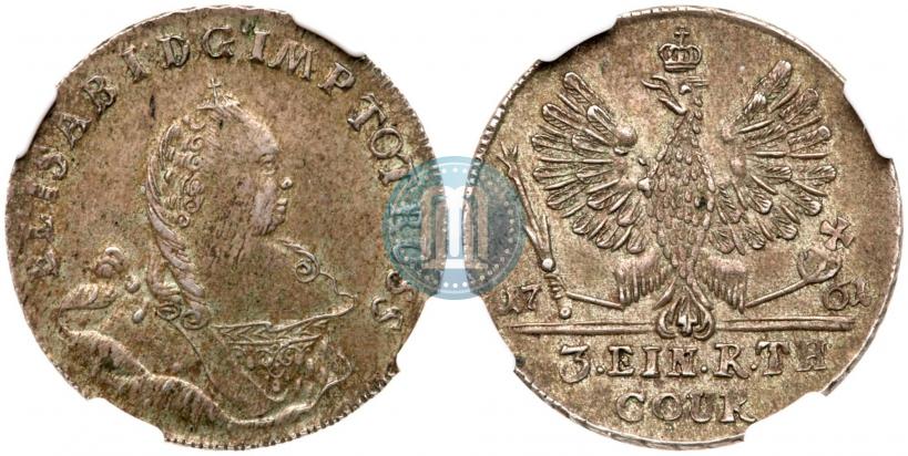 Picture 1/3 Thaler 1761 year  