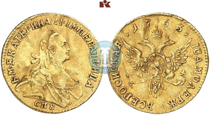 Picture 1 ducat 1763 year СПБ 