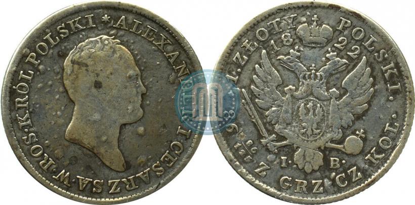 Picture 1 złoty 1822 year IB 