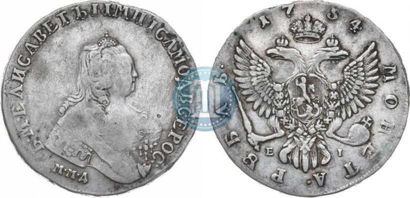 Picture 1 rouble 1754 year ММД-ЕI 