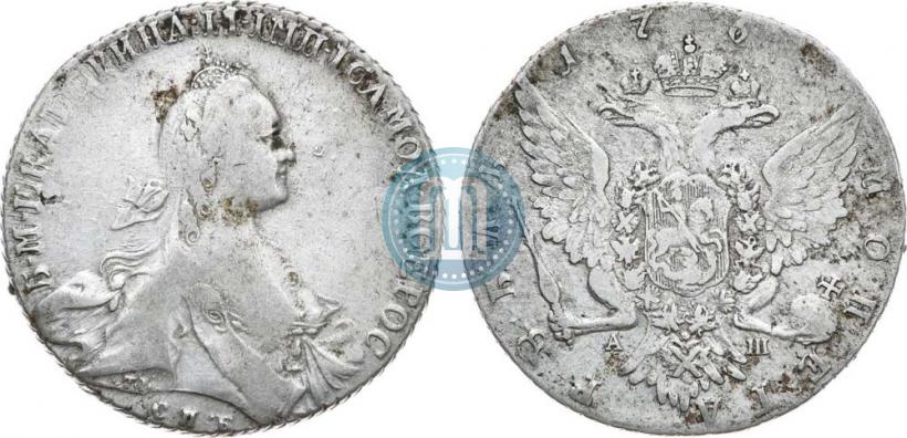 Picture 1 rouble 1768 year СПБ-АШ 