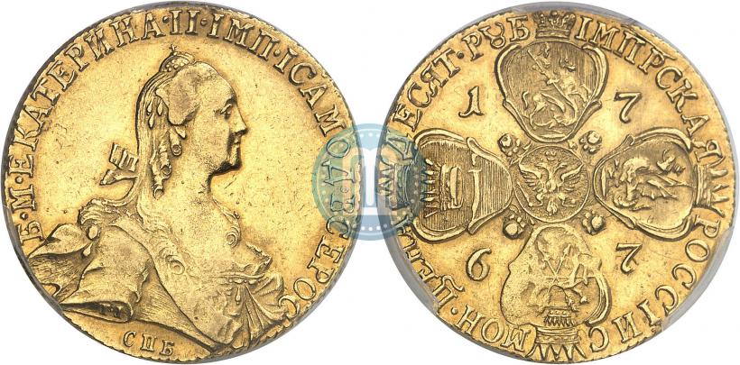 Picture 10 roubles 1767 year СПБ 