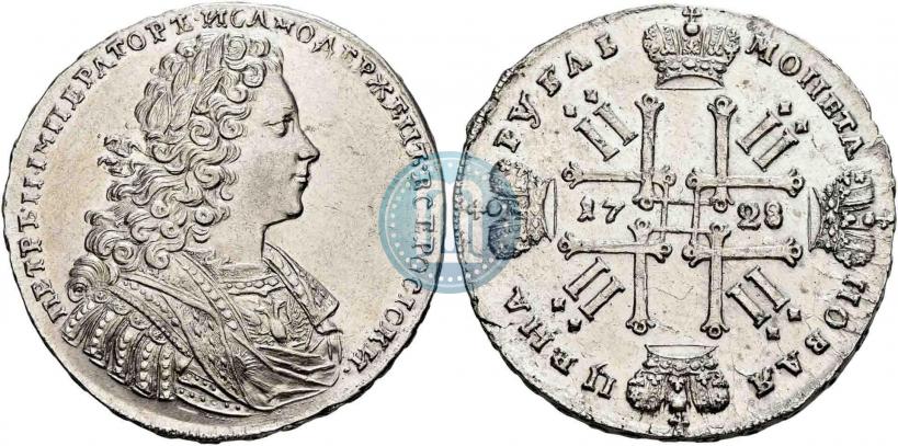 Picture 1 rouble 1728 year  "Type of 1728"