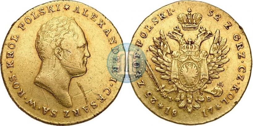 Picture 25 złotych 1817 year IB 