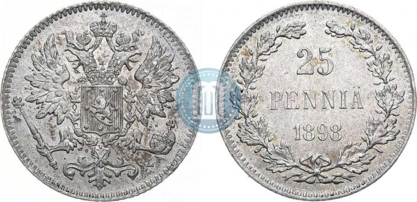 Picture 25 pennia 1898 year L 