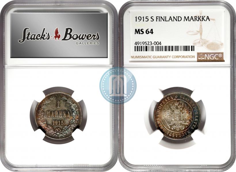 Picture 1 markka 1915 year S 