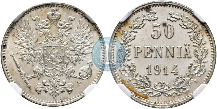 Picture 50 pennia 1914 year S 