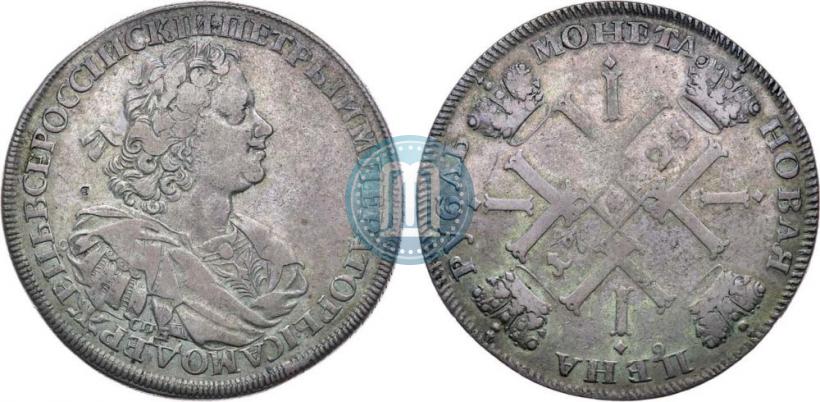 Picture 1 rouble 1725 year СПБ "Sun rouble, portrait with shoulder straps"