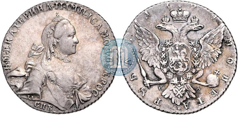 Picture 1 rouble 1764 year СПБ-СА 