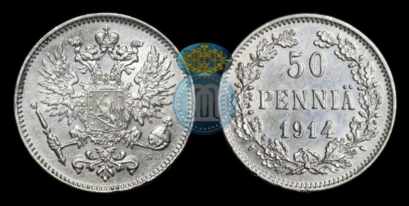 Picture 50 pennia 1914 year S 