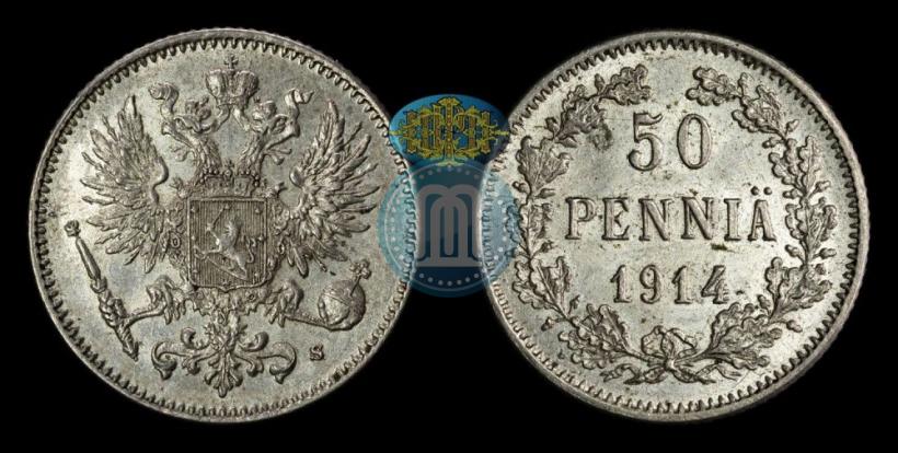 Picture 50 pennia 1914 year S 