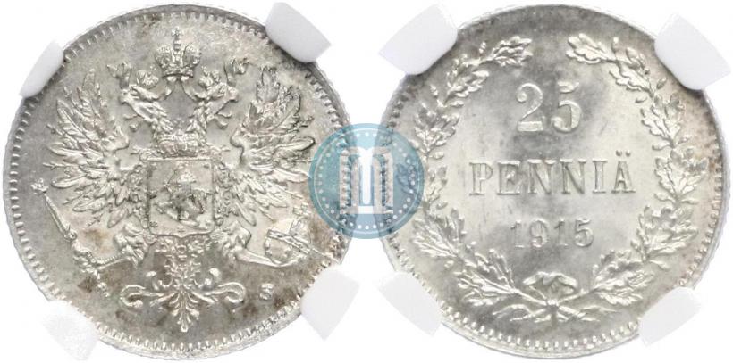 Picture 25 pennia 1917 year S 