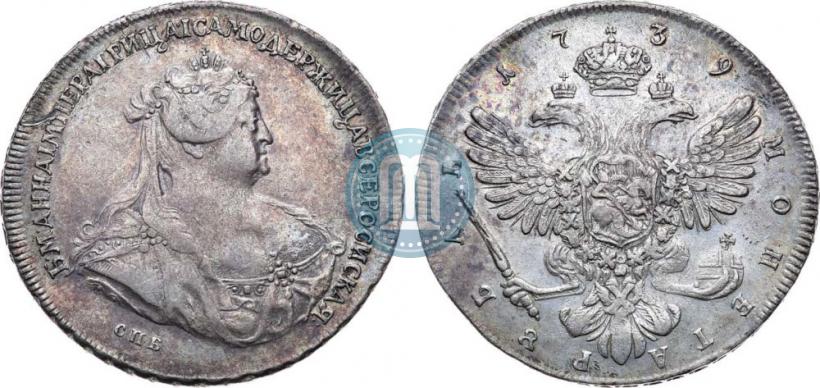 Picture 1 rouble 1739 year СПБ "Petersburg type"