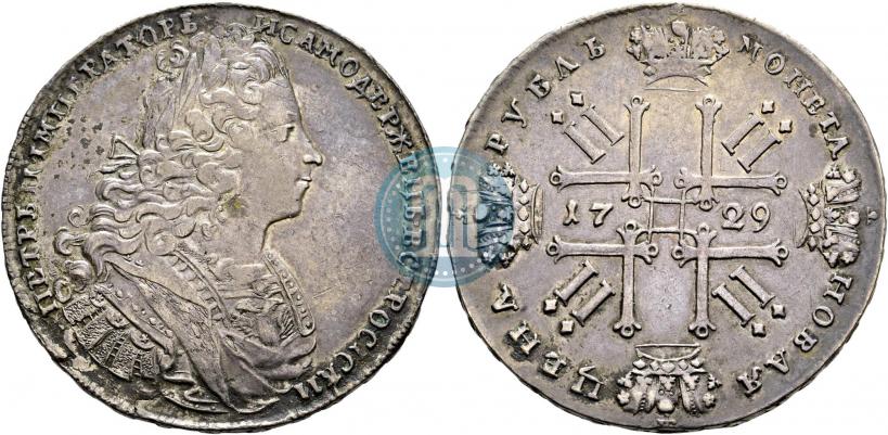 Picture 1 rouble 1729 year  "Type of 1727"