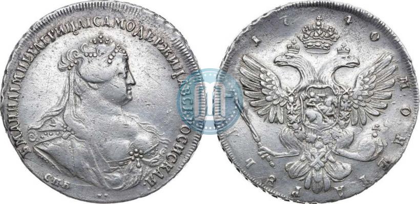 Picture 1 rouble 1740 year СПБ "Petersburg type"