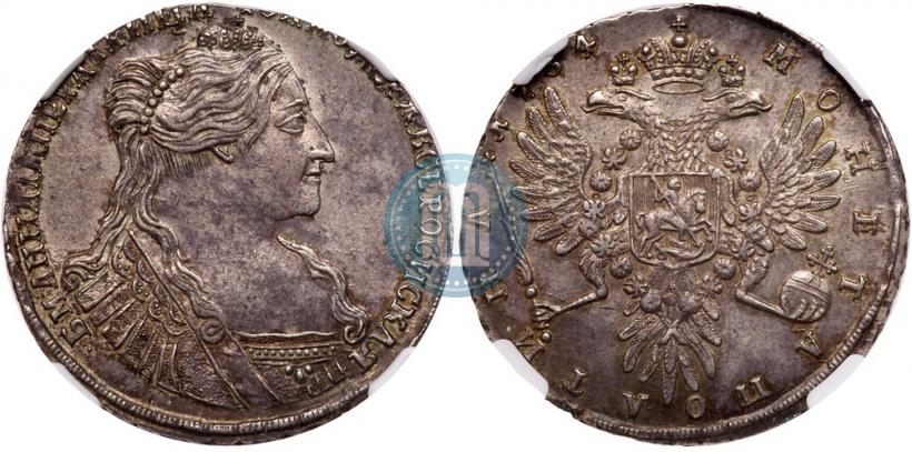 Picture Poltina 1734 year  "Type of 1735"