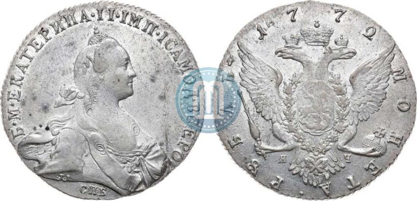 Picture 1 rouble 1772 year СПБ-ЯЧ-Т.I. 