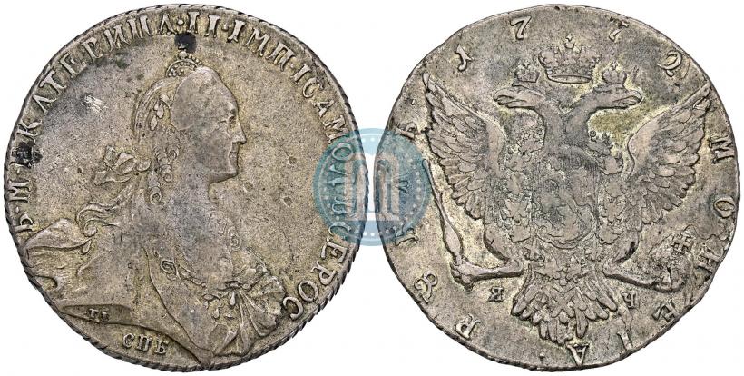 Picture 1 rouble 1772 year СПБ-ЯЧ-Т.I. 