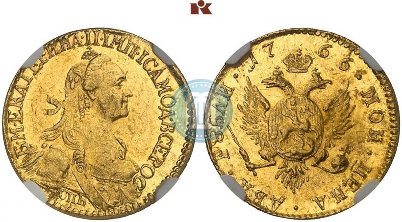 Picture 2 roubles 1766 year СПБ 